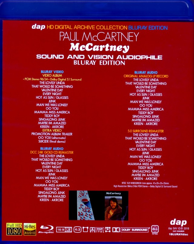 Paul Mccartney ポール マッカートニー Mccartney Sound And Vison Blu Ray Ver