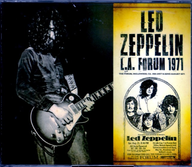 Led Zeppelin レッド・ツェッペリン/Ca,USA 8.21 & 22.1971
