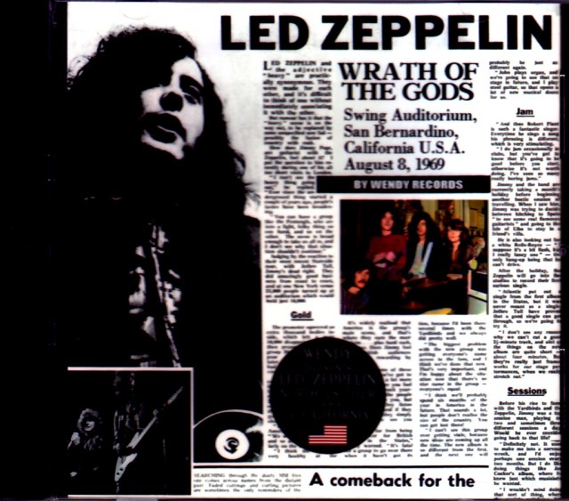 Led Zeppelin レッド・ツェッペリン/CA,USA 8.8.1969