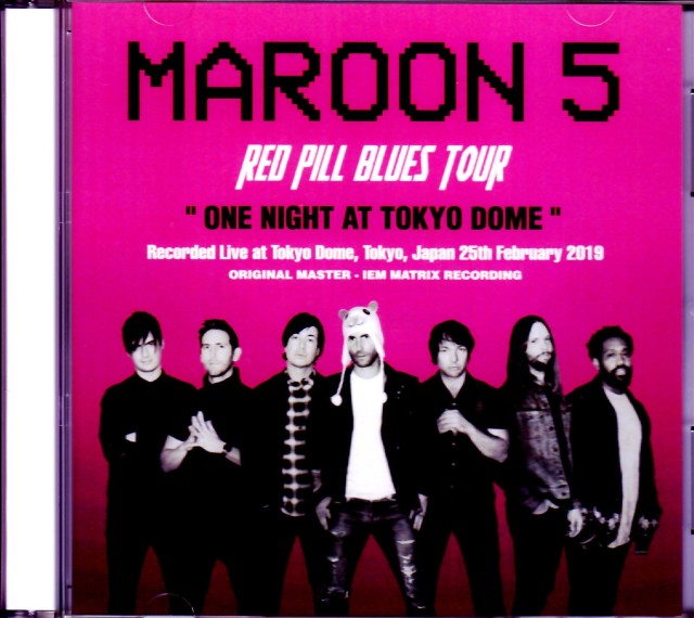 Maroon 5 マルーン・5/Tokyo,Japan 2019 IEM Matrix Ver.