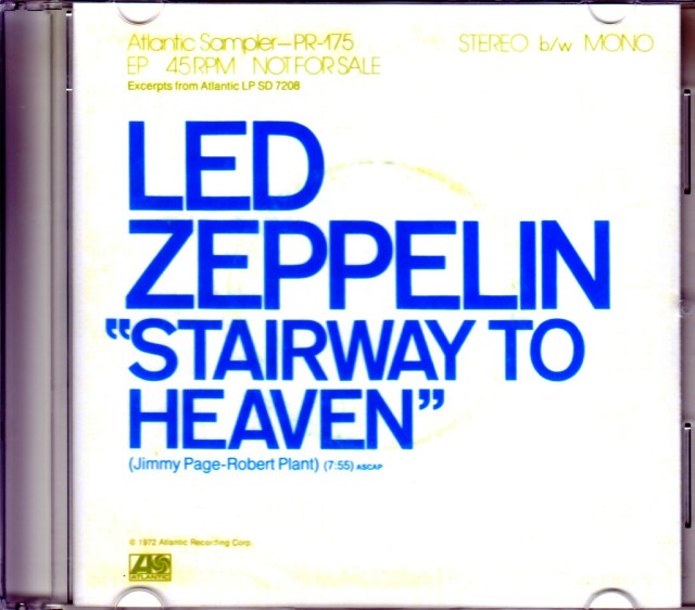 Led Zeppelin Led Zeppelin US Promo CD single