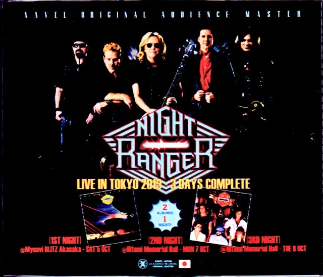 Night Ranger ナイト・レンジャー/Tokyo,Japan 2019 3 Days Complete