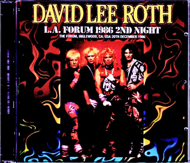 David Lee Roth デヴィッド・リー・ロス/CA,USA 12.20.1986