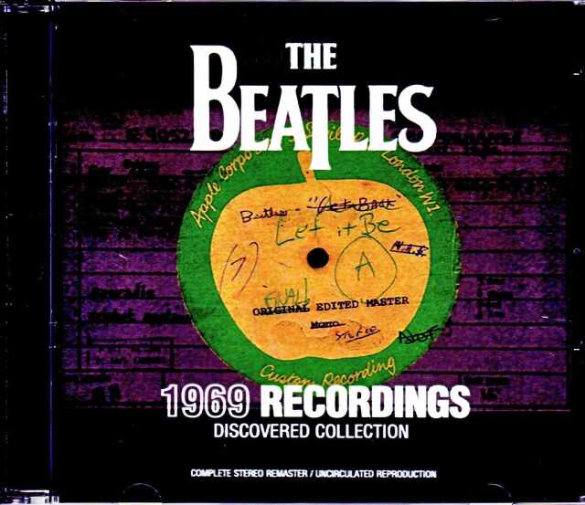 Beatles ビートルズ/1969 Recordings Discovered Collection