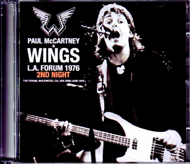 Paul Mccartney Wings ポール マッカートニー ウイングス Ca Usa 6 22 1976