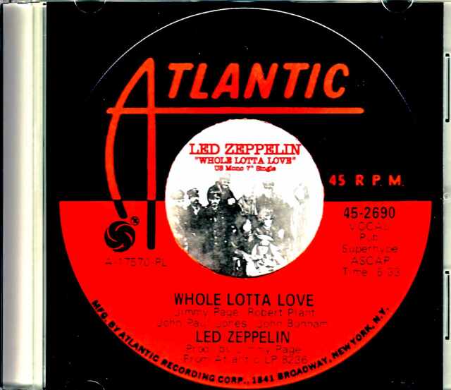 Led Zeppelin レッド・ツェッペリン/胸いっぱいの愛を Whole Lotta Love US Promo 7