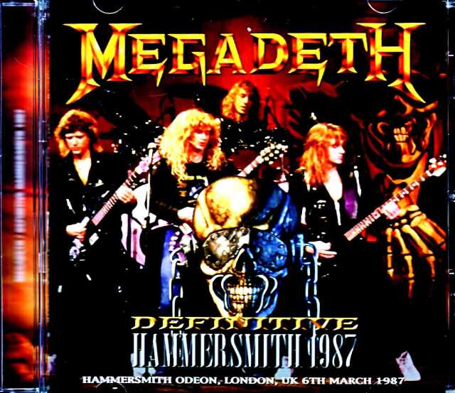 Megadeth メガデス/London,UK 1987 Upgrade