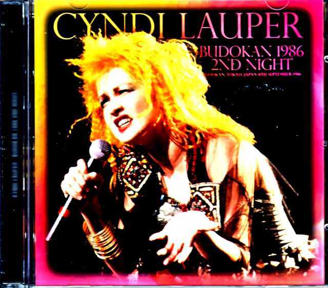 Cyndi Lauper シンディ・ローパー/Tokyo,Japan 9.11.1986