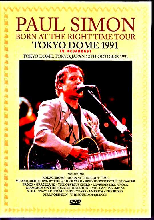 Paul Simon ポール・サイモン/Tokyo,Japan 1991 Japanese Broadcast Edition