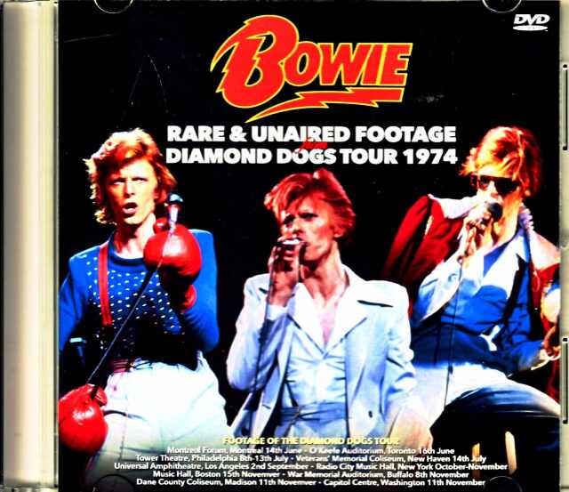 David Bowie デビッド・ボウイ/ダイアモンドの犬 Diamond Dogs Tour 1974 Rare & Unaired Footage