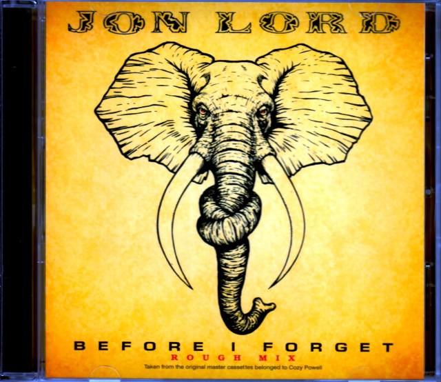 Jon Lord ジョン・ロード/Before I Forget Rough Mix