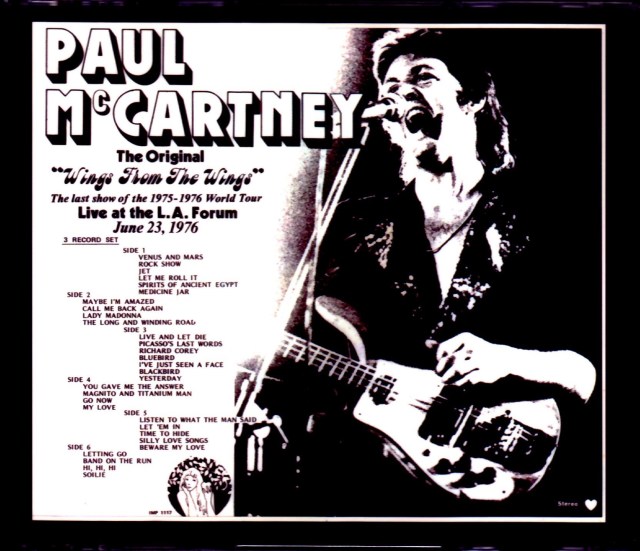 Paul McCartney,Wings ポール・マッカートニー ウイングス/CA,USA 1976
