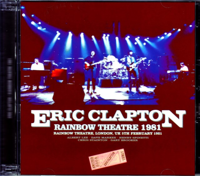 Eric Clapton エリック・クラプトン/London,UK 2.5.1981