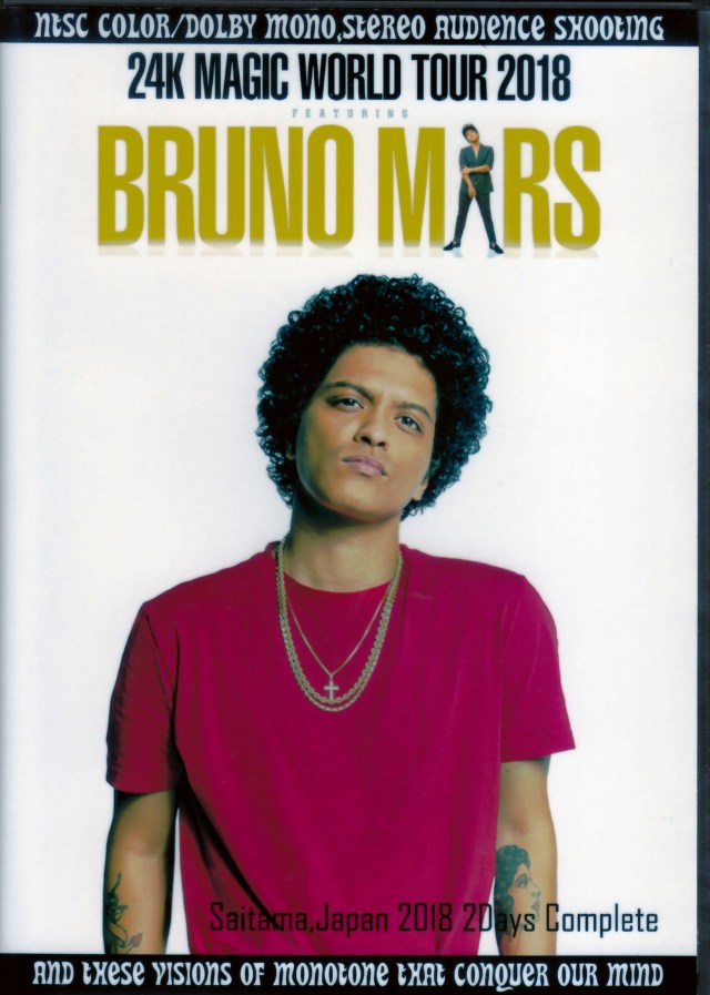 Bruno Mars ブルーノ マーズ Saitama Japan 18 2days Complete
