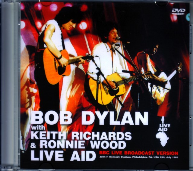 Bob Dylan,Keith Richards,Ronnei Wood ボブ・ディラン/PA,USA 1985